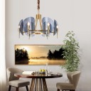 Fontana Arte - Concave Lucite Disk Chandelier